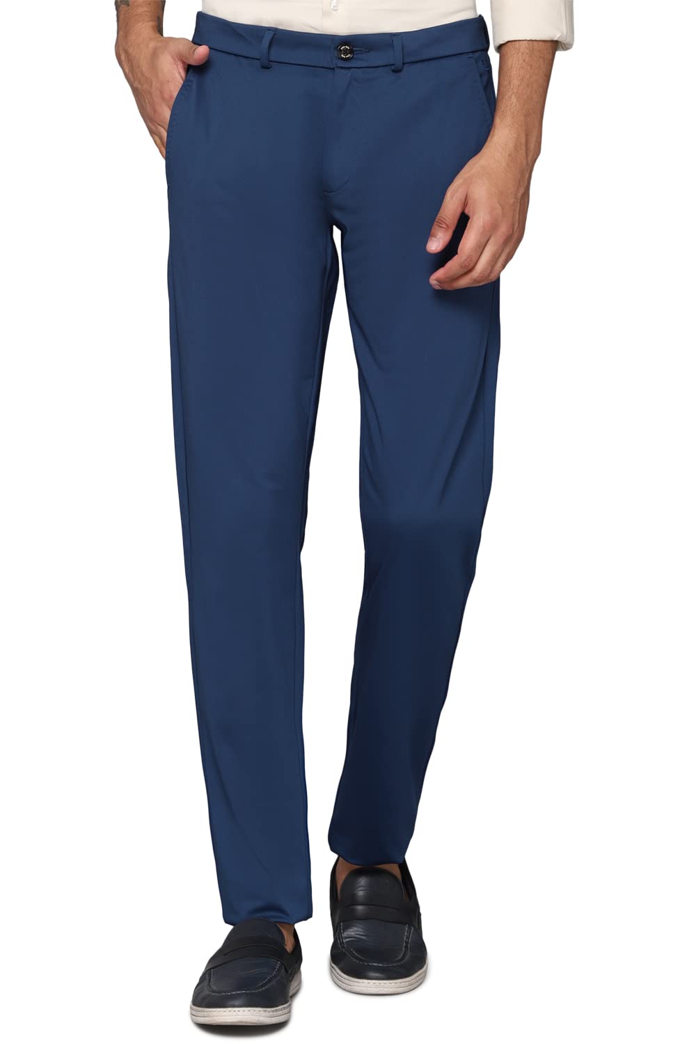 Allen Solly Men Slim Fit Solid Casual Polyester Pants
