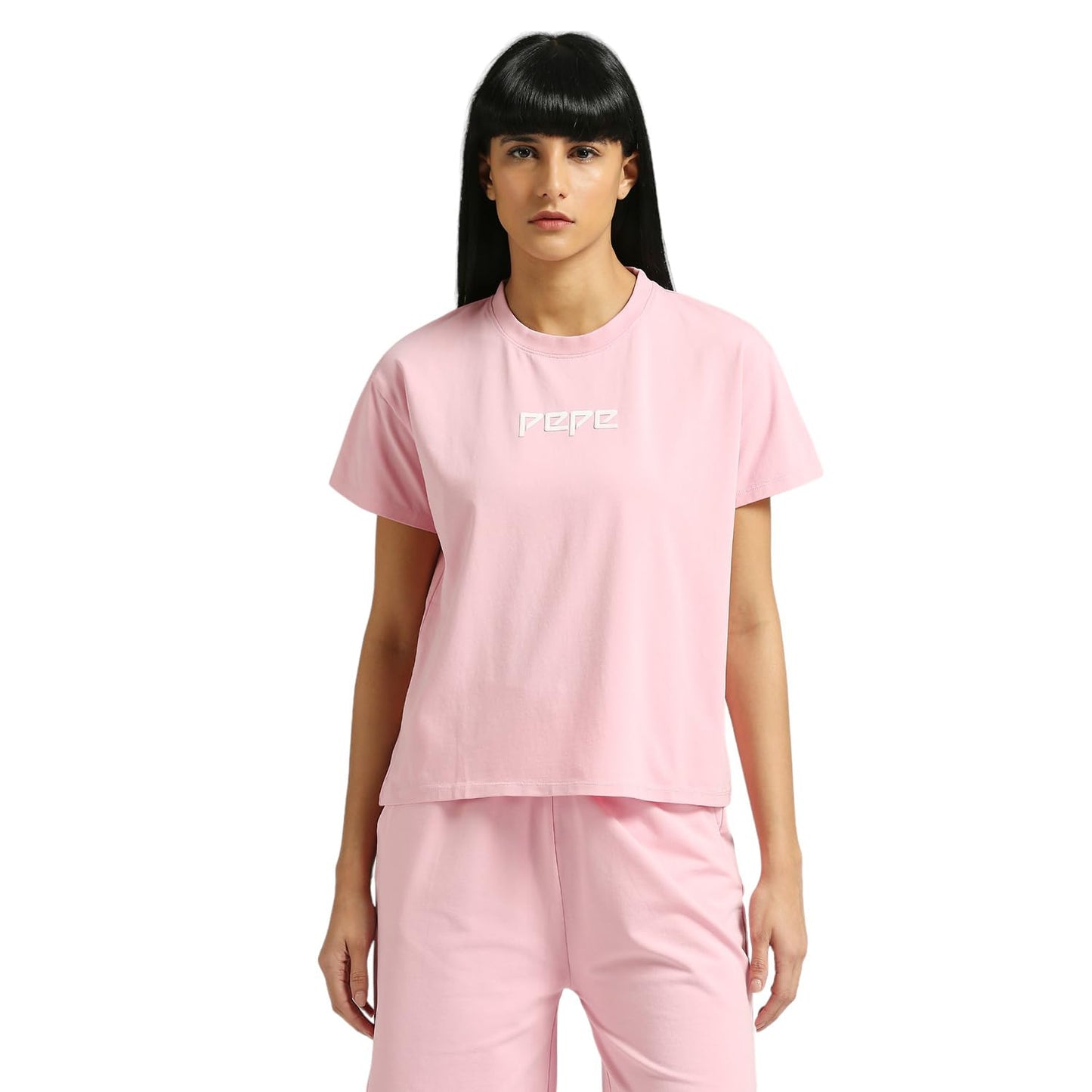 Pepe Jeans WomenS Relaxed Fit T-Shirt (Pl505983_Pink