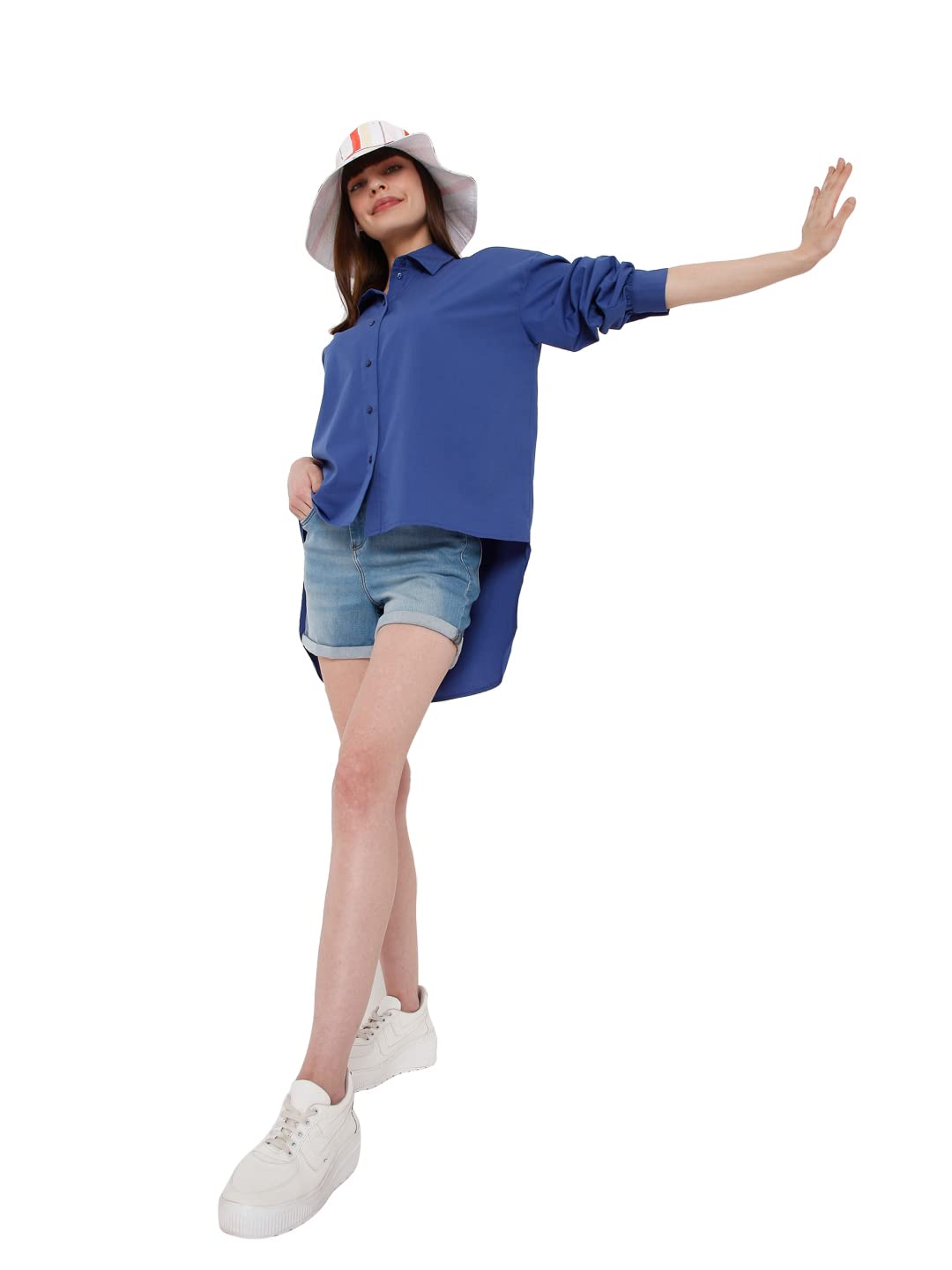 Vero Moda WomenS Regular Shirt (10275422-Deep Ultramarine_Deep M)