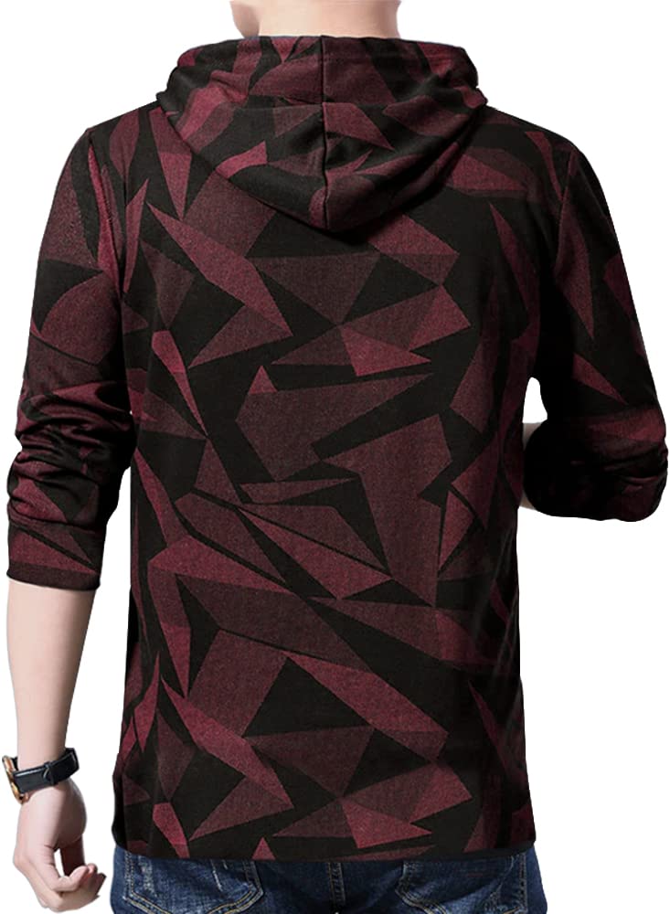 Eyebogler Mens Cotton Regular Fit T-Shirt Red