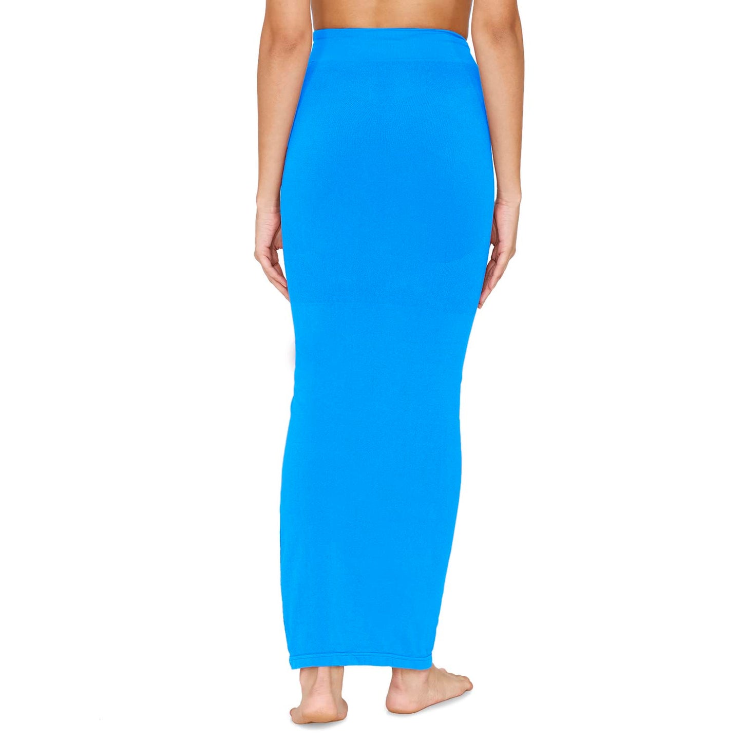 Zivame All Day Seamless Mermaid Saree Shapewear with Removable Drawcord for Women - Blue