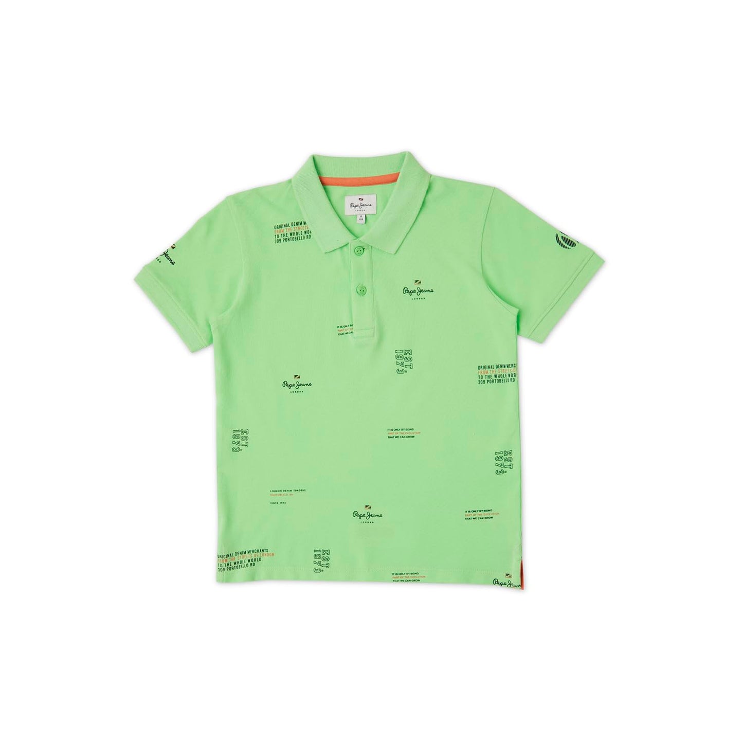 Pepe Jeans BoyS Letter Print Regular Fit T-Shirt (Pb540961_Green