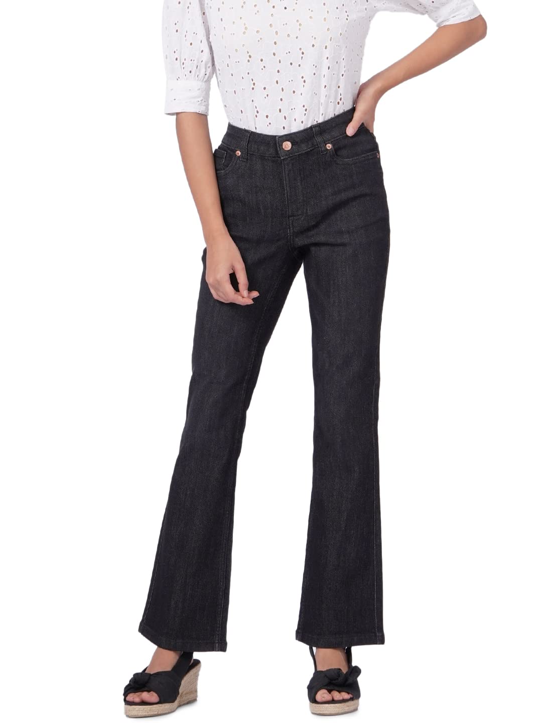 Vero Moda Bootcut Jeans (10277968_Black_26)