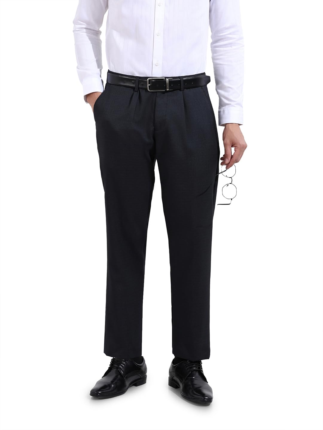 The Indian Garage Co Mens Regular Fit Checkered Formal Trousers Sweater