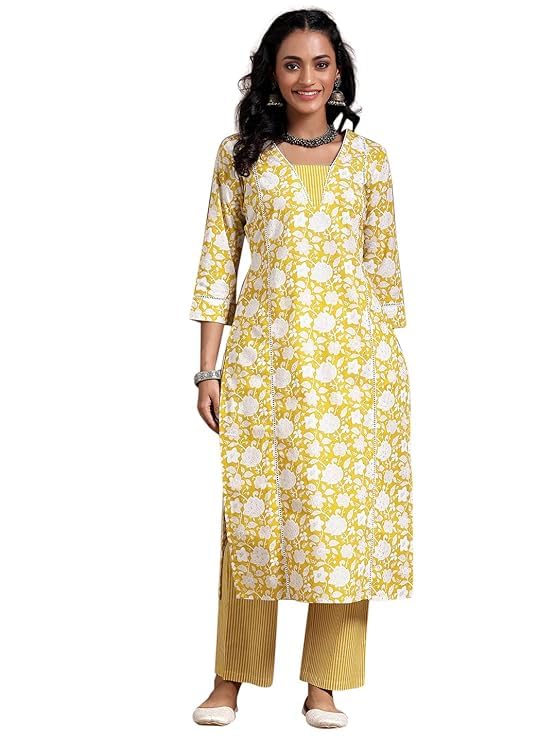Libas WomenS Pure Cotton Kurta Set (278960R