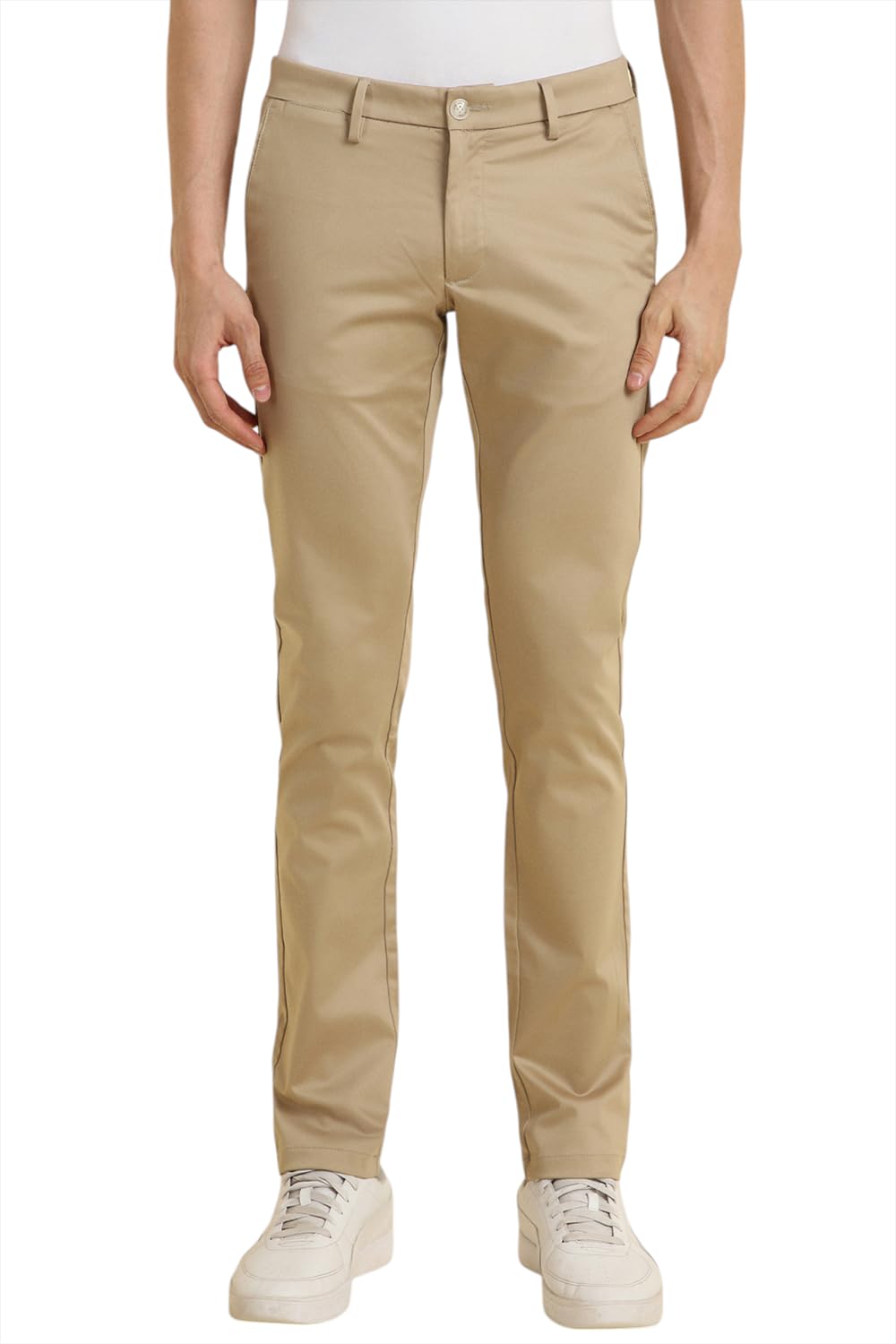 Allen Solly Men Slim Fit Solid Casual Trousers