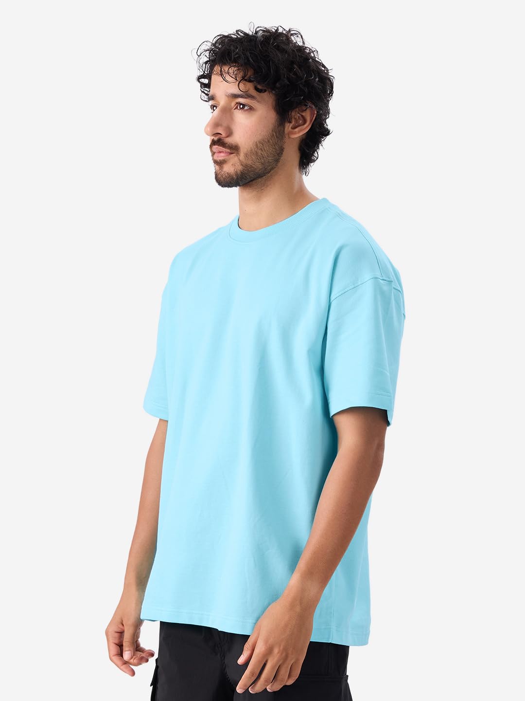 The Souled StoreSolids: Airy BlueOversized T-Shirts
