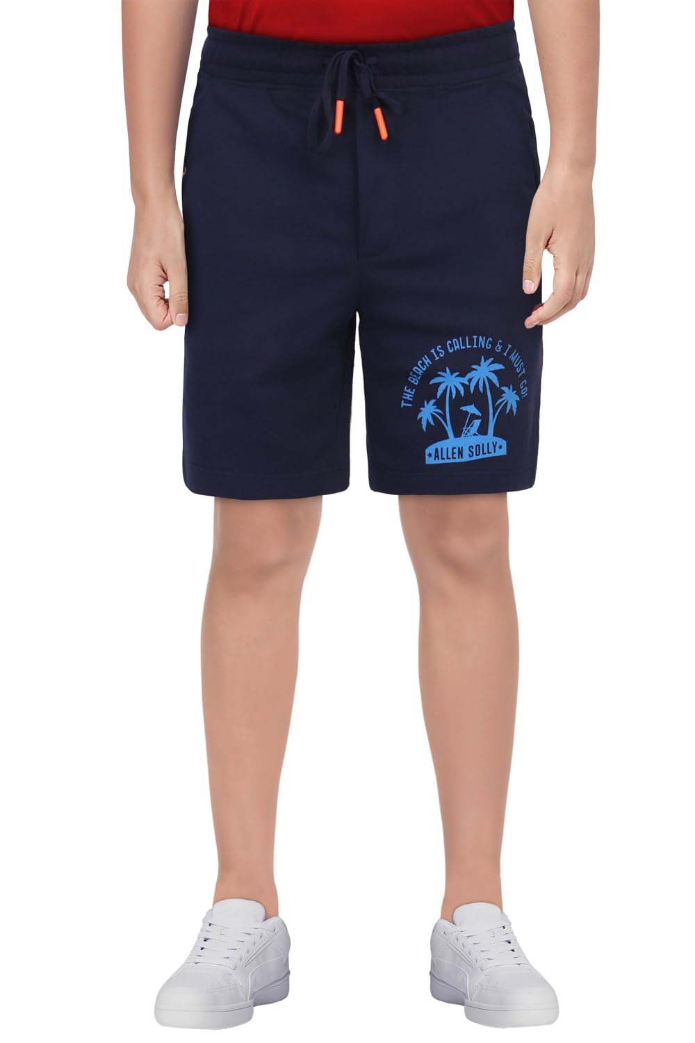Allen Solly Boys Regular Fit Printed Casual Cotton Shorts