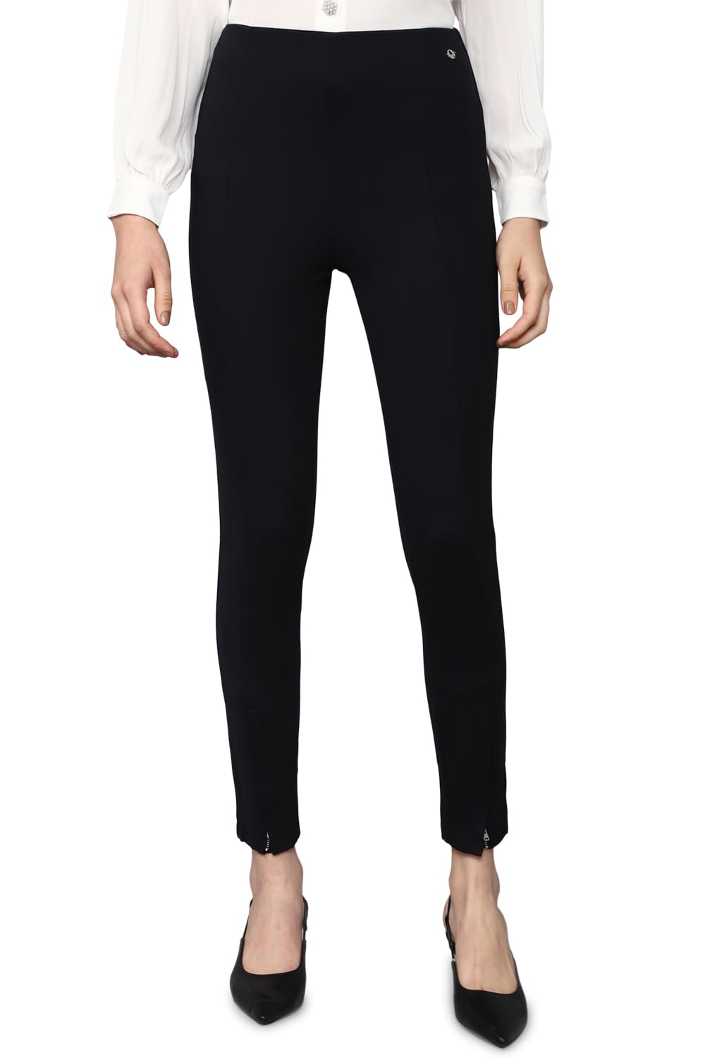 Allen Solly Women Regular Fit Solid Casual Leggings