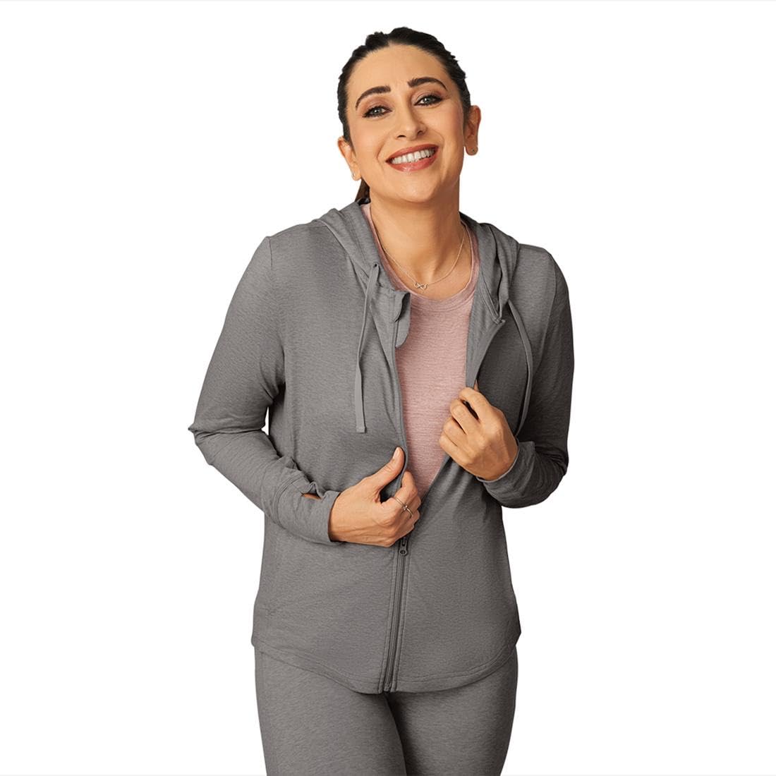 BlissClub AirMeltTM Zippered Jackets | Chic zippered front | Thumbhole detailing | Weightless fabrics | Pockets | Cool-to-touch
