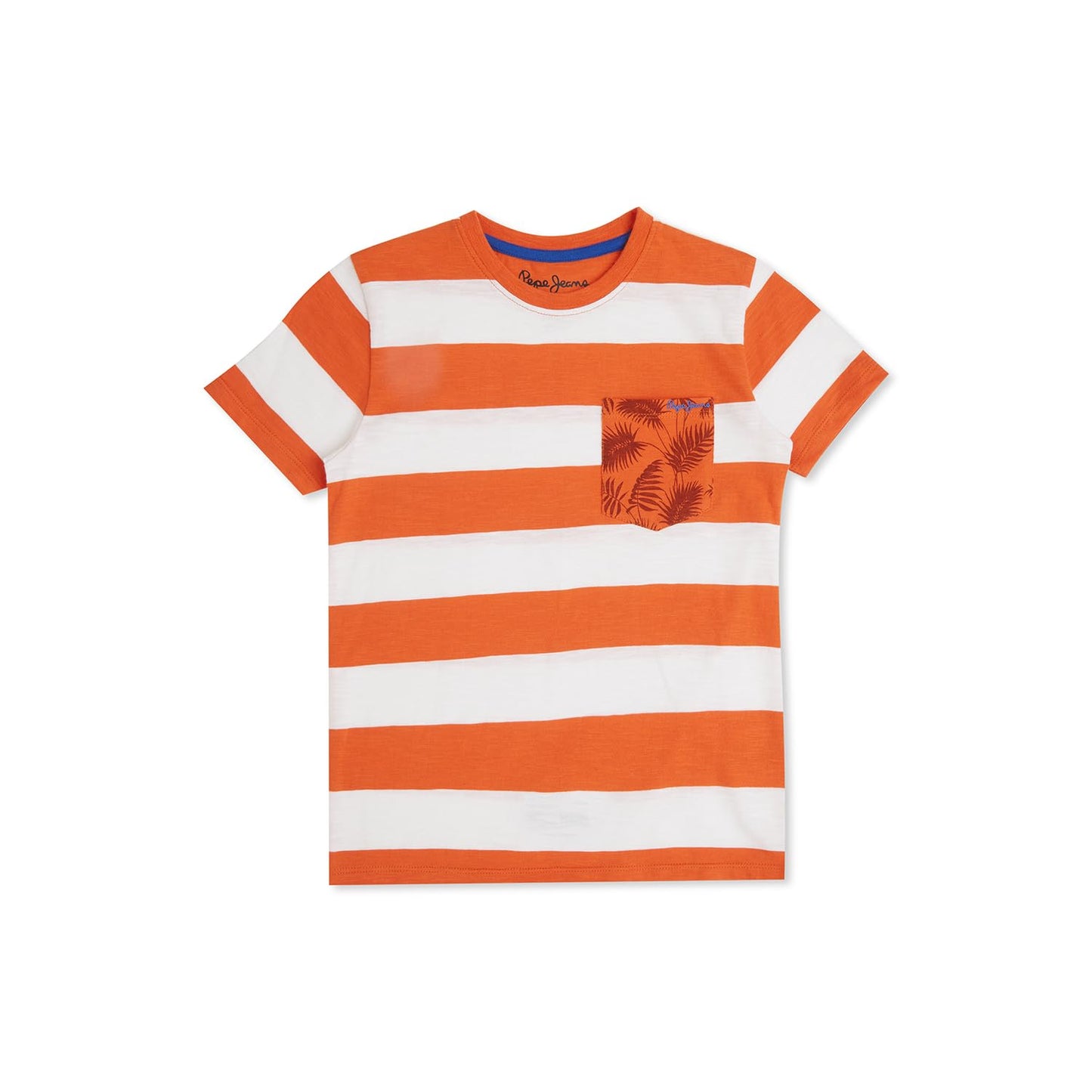 Pepe Jeans BoyS Striped Regular Fit T-Shirt (Pb503897_Orange