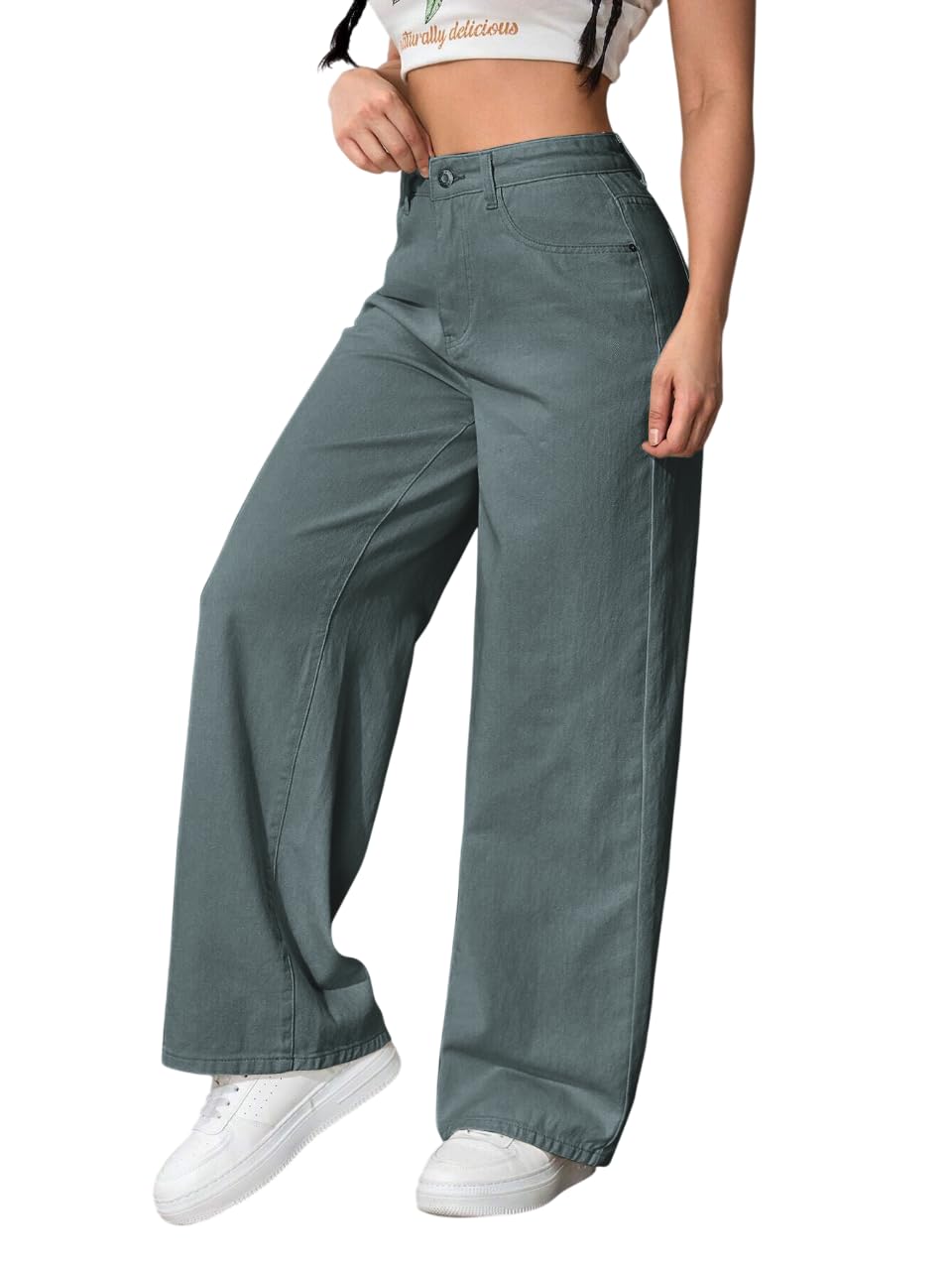 Tagas Womens Jeans || Womens Pant ||Cargo ||Girls high Rise Pant||(WDJ-8) Green