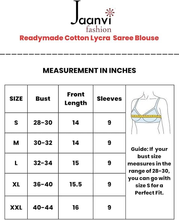 Jaanvi Fashion Round Neck Elbow Sleeve Cotton Lycra Blouse - X-Large, Coffee, Stylish Design