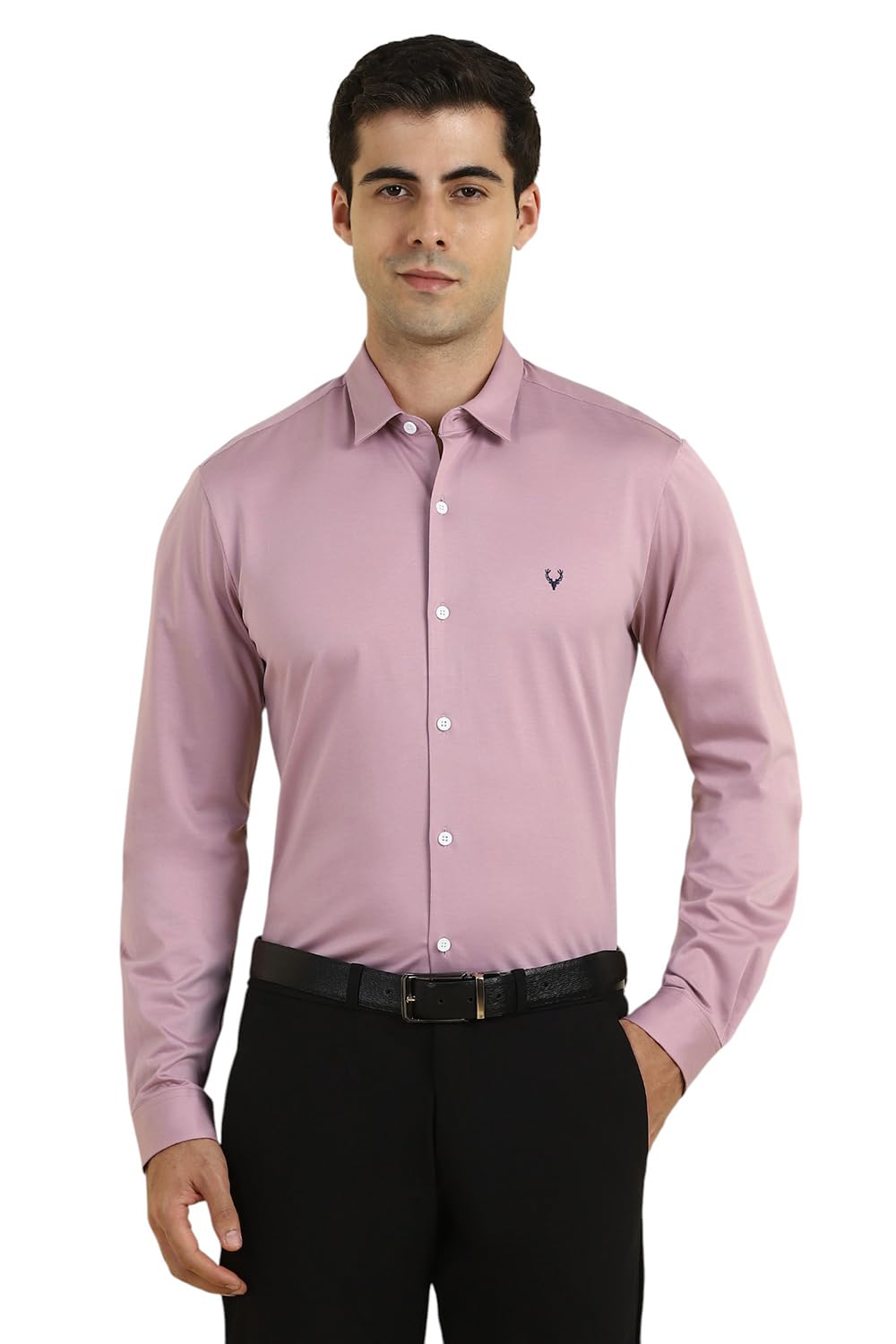 Allen Solly Boys Slim Fit Solid Formal Full Sleeve T-Shirt
