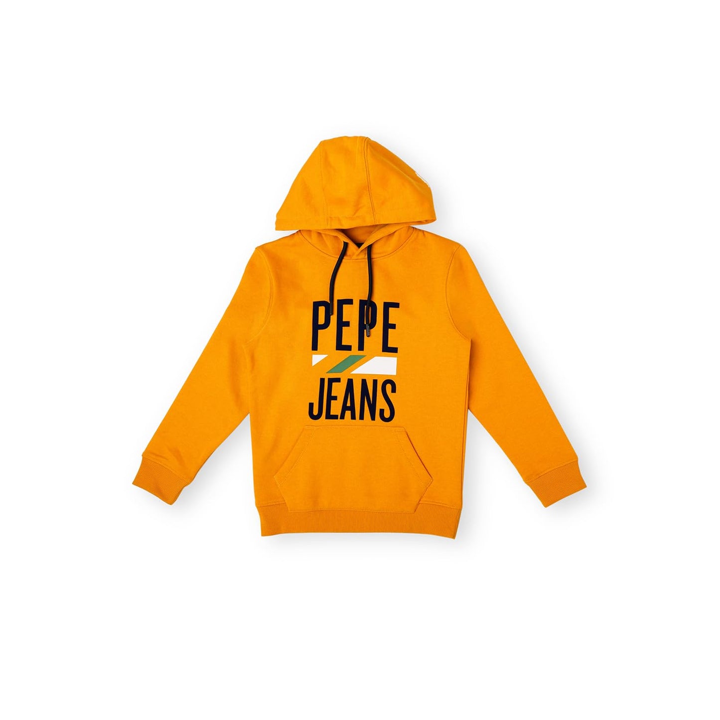 Pepe Jeans BoyS Cotton Blend Hooded Neck Sweatshirt (Pb581579_Rugby Yellow