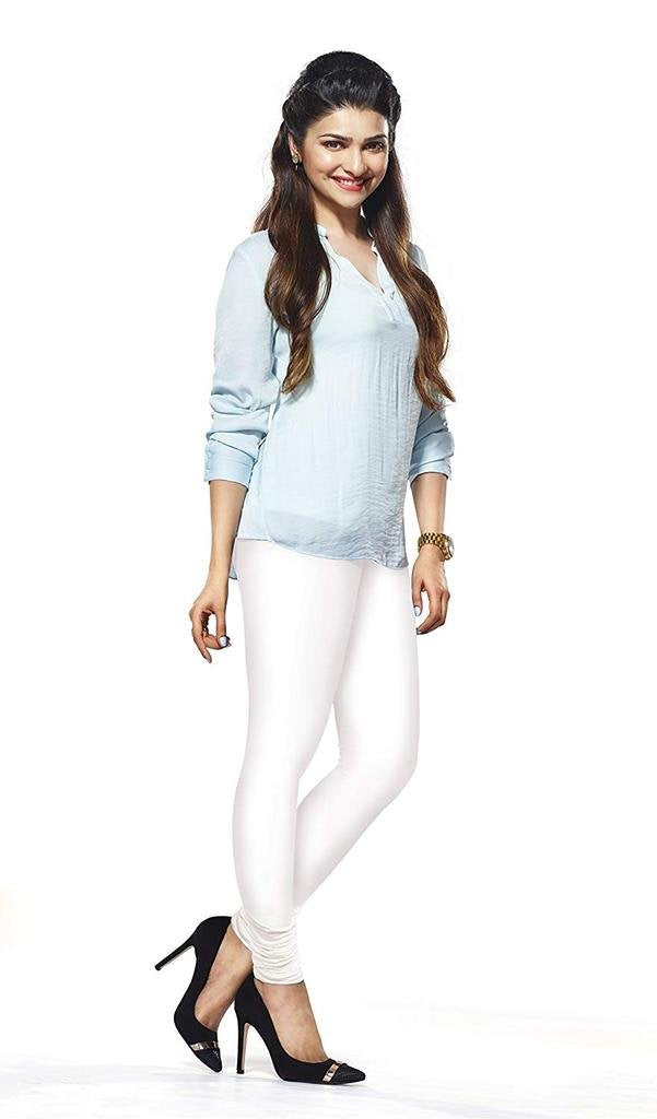 Lux Lyra Women'S Cotton Relaxed Fit Premium Churidar Leggings (Lux_C, White, Free Size- 28-38)