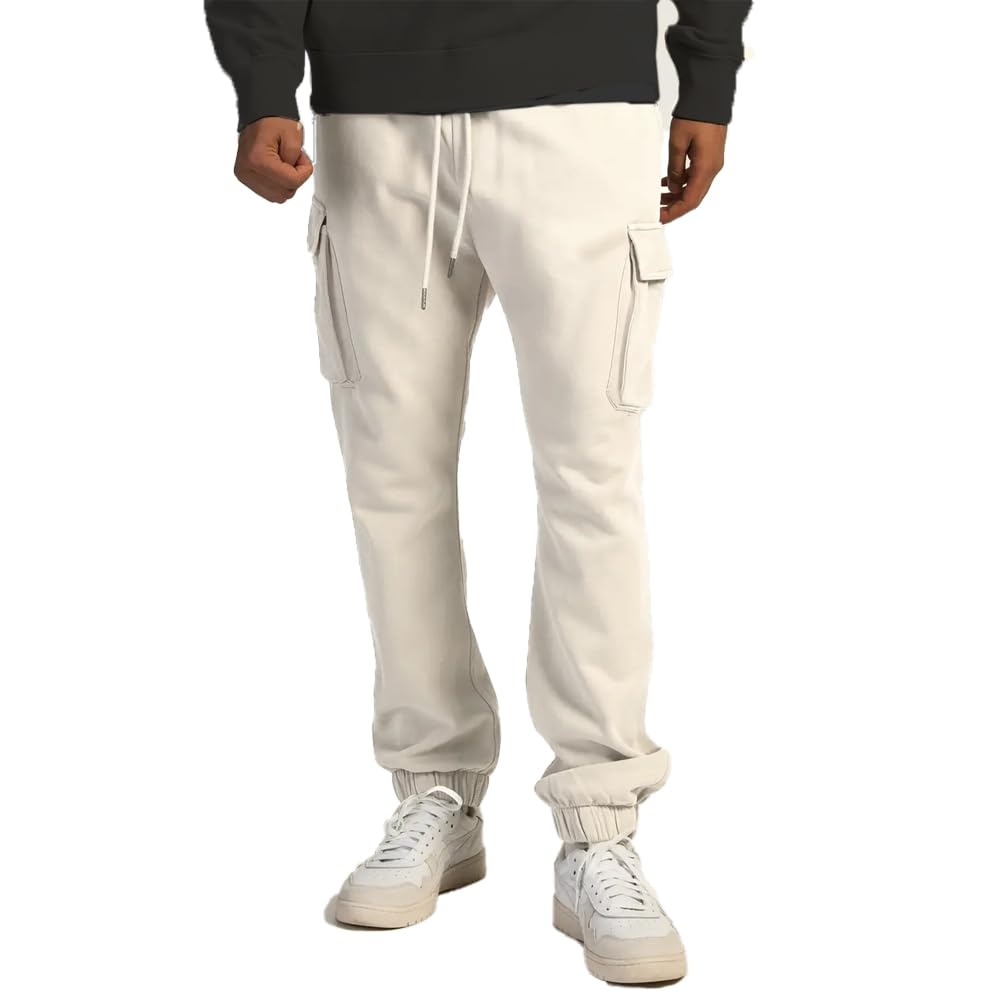 Nobero MenS Regular Sweatpants (1M-Bwjg-R0173-Aw_Arctic Wolf