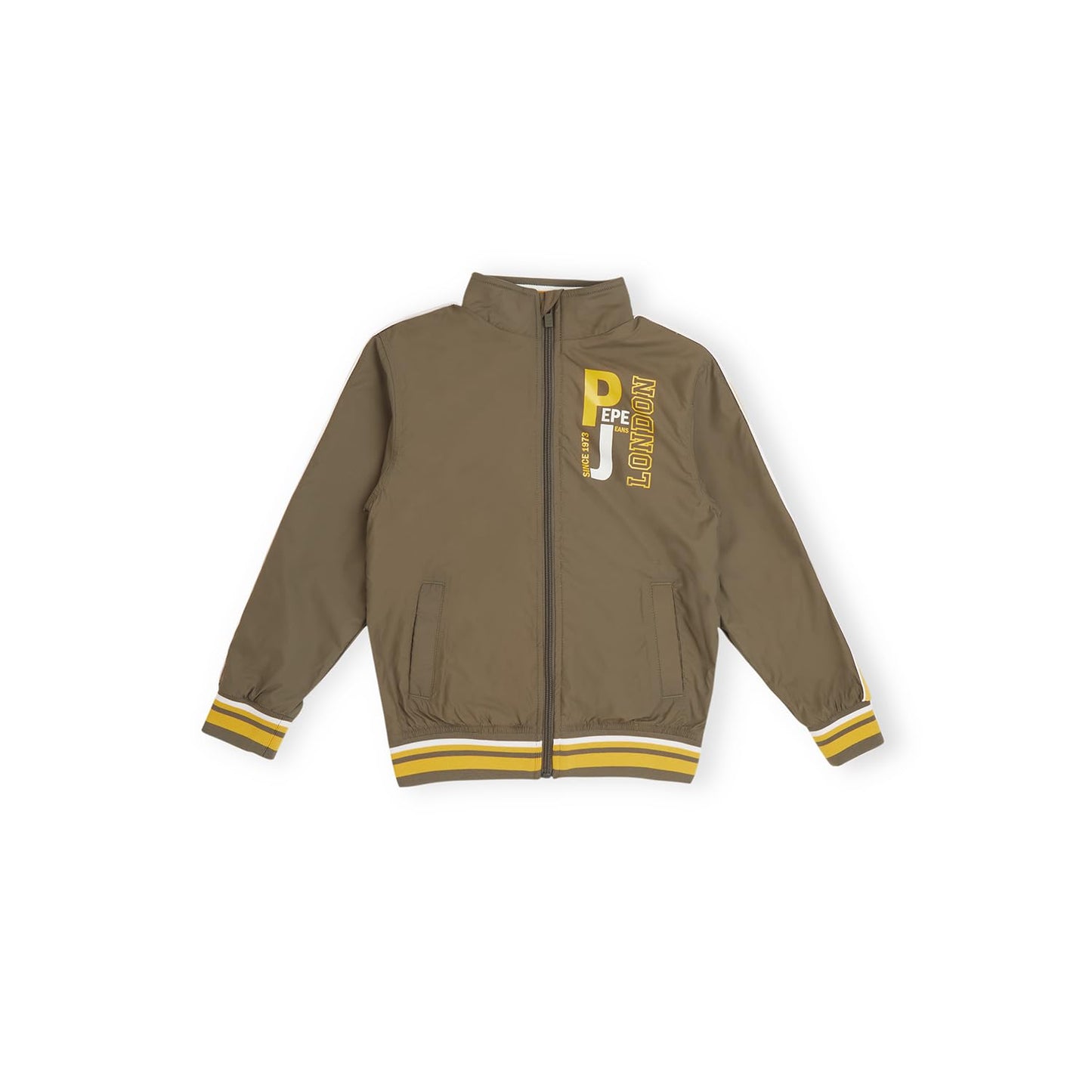 Pepe Jeans BoyS A-Line Coat (Pb401263_Military_Olive Night Green