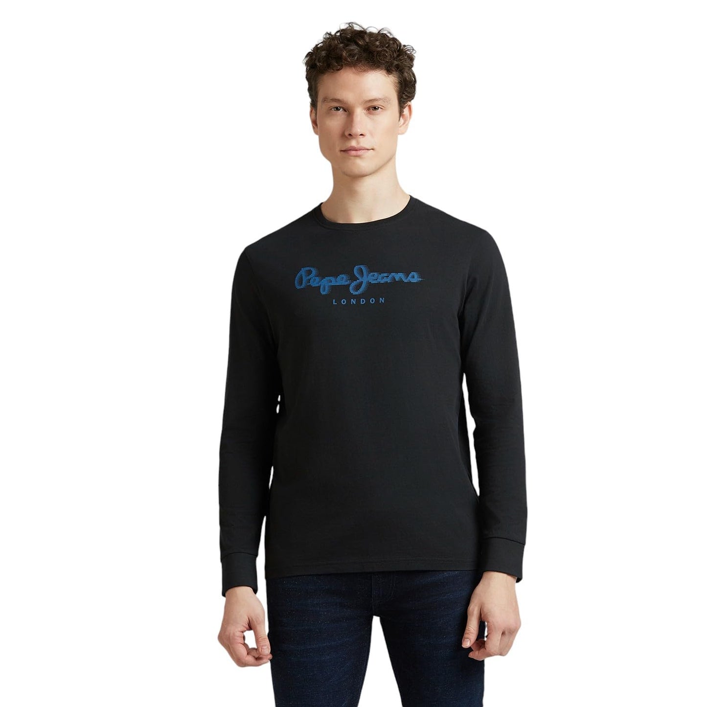 Black Crew Neck Full Sleeve T-Shirt