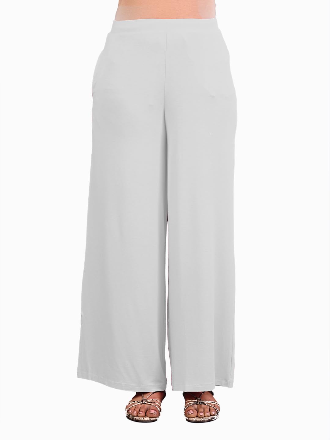Lyra Viscose Palazzo For Women White