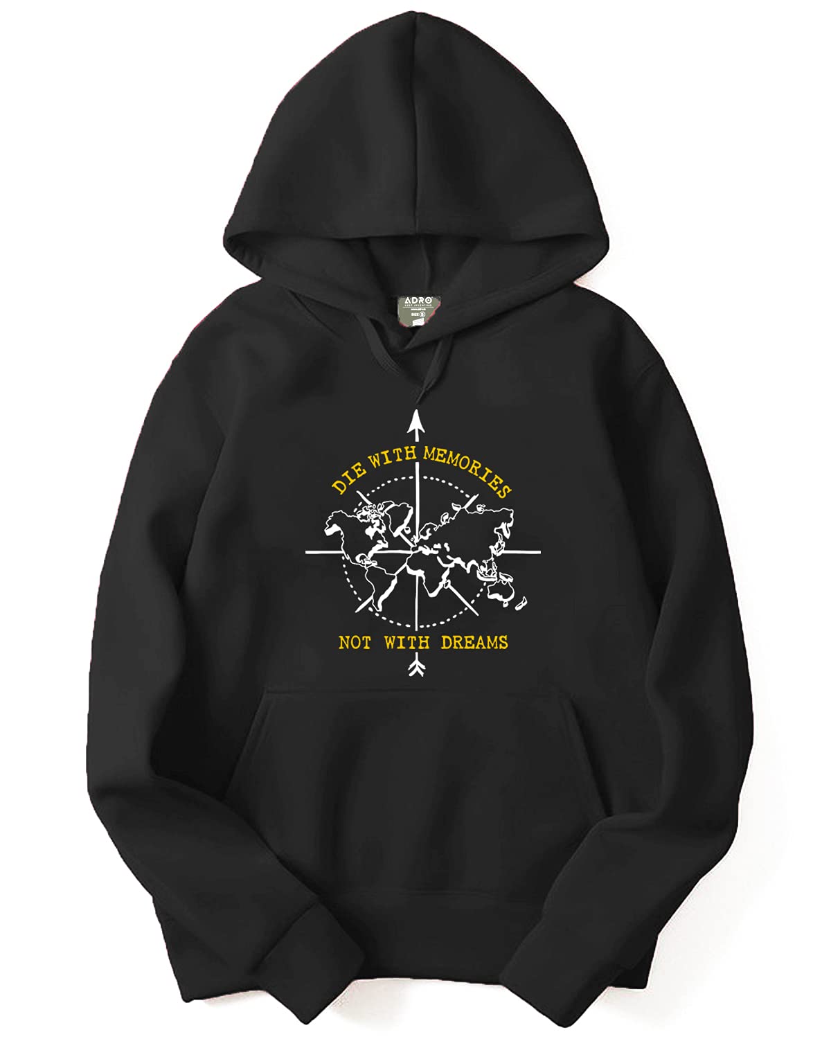 ADRO Men's Cotton Hooded Neck Hoodie/Sweatshirt (H20-M)