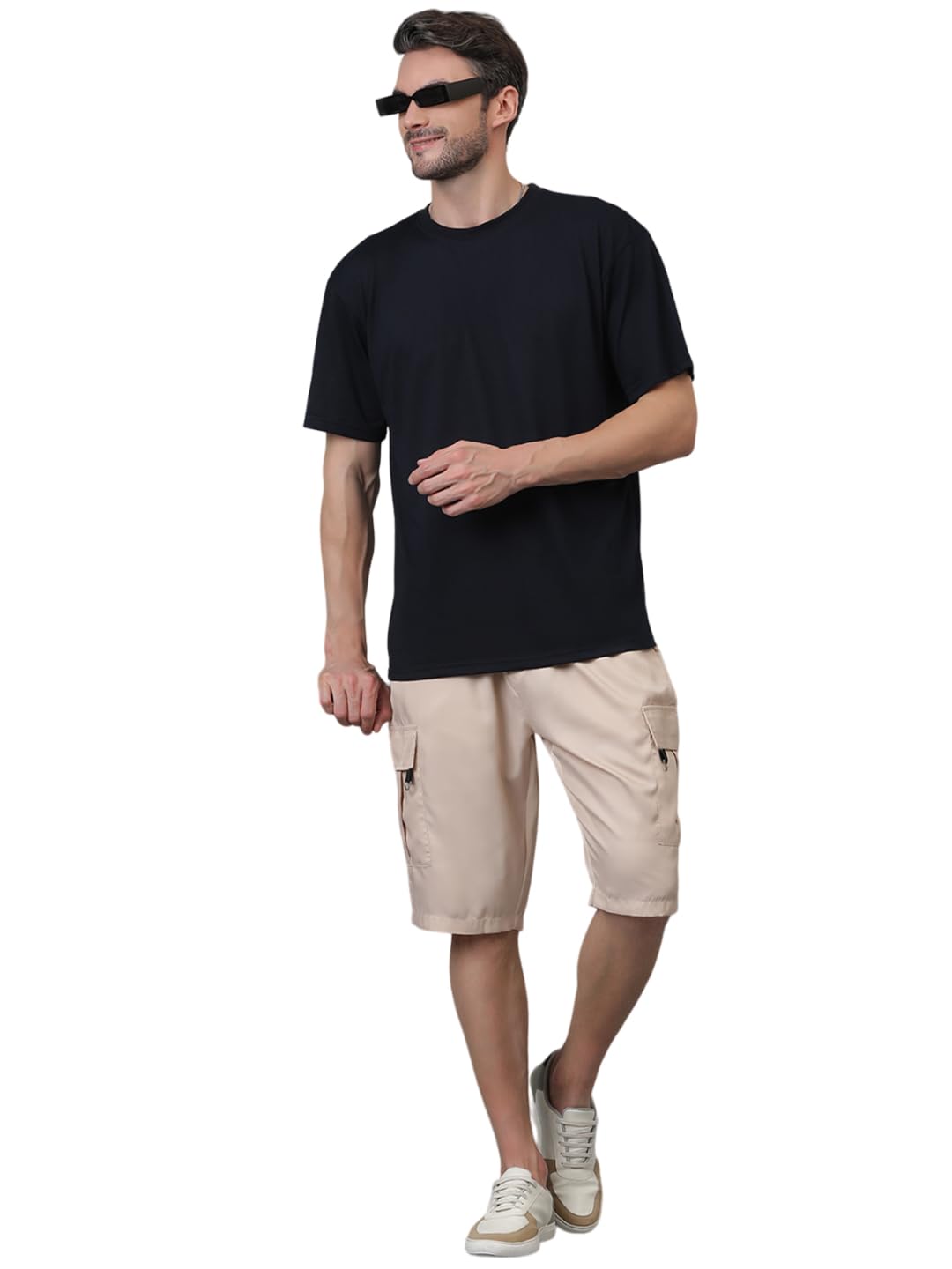 Kotty MenS Cargo Shorts With Multiple Pockets Ideal For Hiking & Adventure(Beige,Xl)