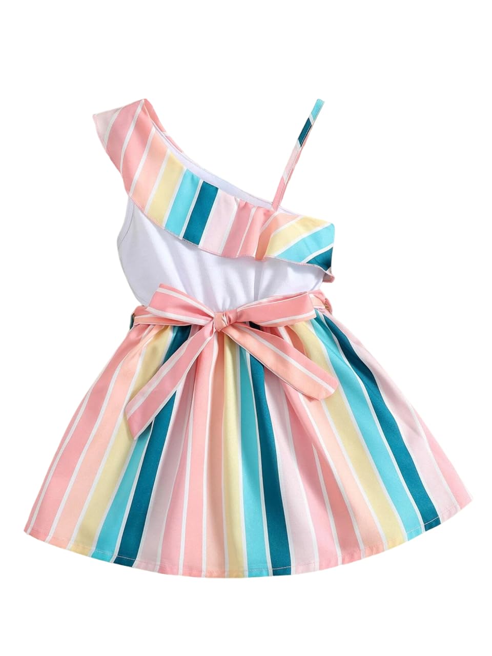 TAGAS Baby Girls Polyester Fit and Flare Knee-Length Dress | Girls Dress Multicolour