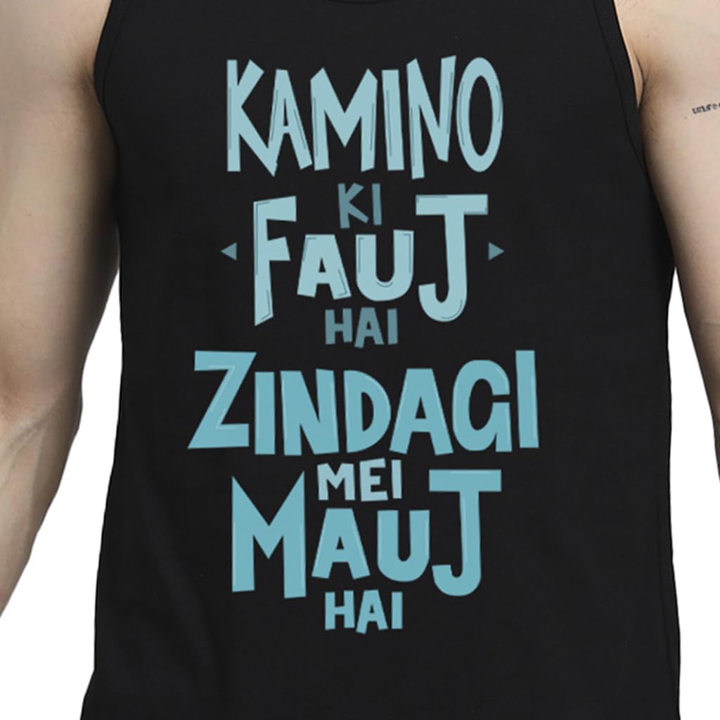 Peppyzone Mens Regular Fit Vest (TT-Trendy 56-60_Black4