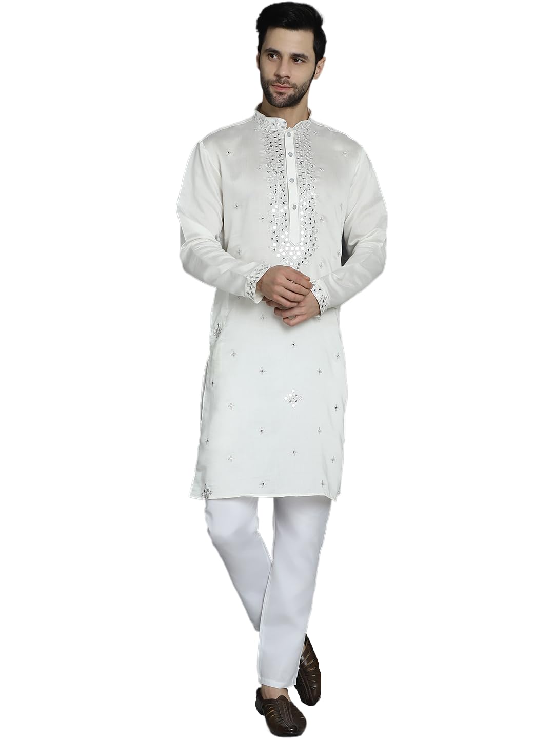 Jompers Mens Embroidered Kurta Pyjama Set