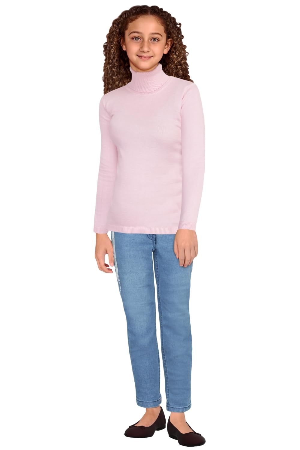 Allen Solly Girls Solid Casual Polyester Sweater