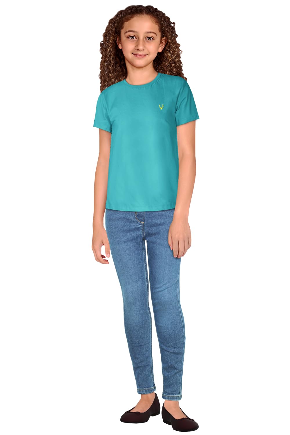 Allen Solly Girls Regular Fit Solid T-Shirt