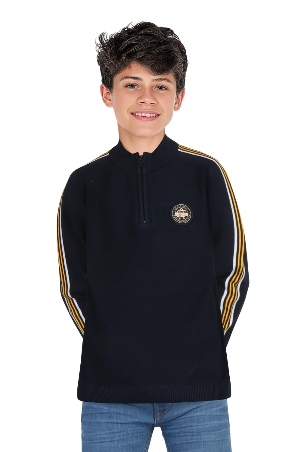 Allen Solly Boys Striped Casual Cotton Sweater