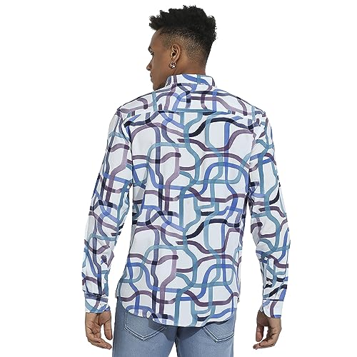 Campus Sutra Mens Regular Fit Shirt (CBSSM23_CSMSSRT5642_Multicolour