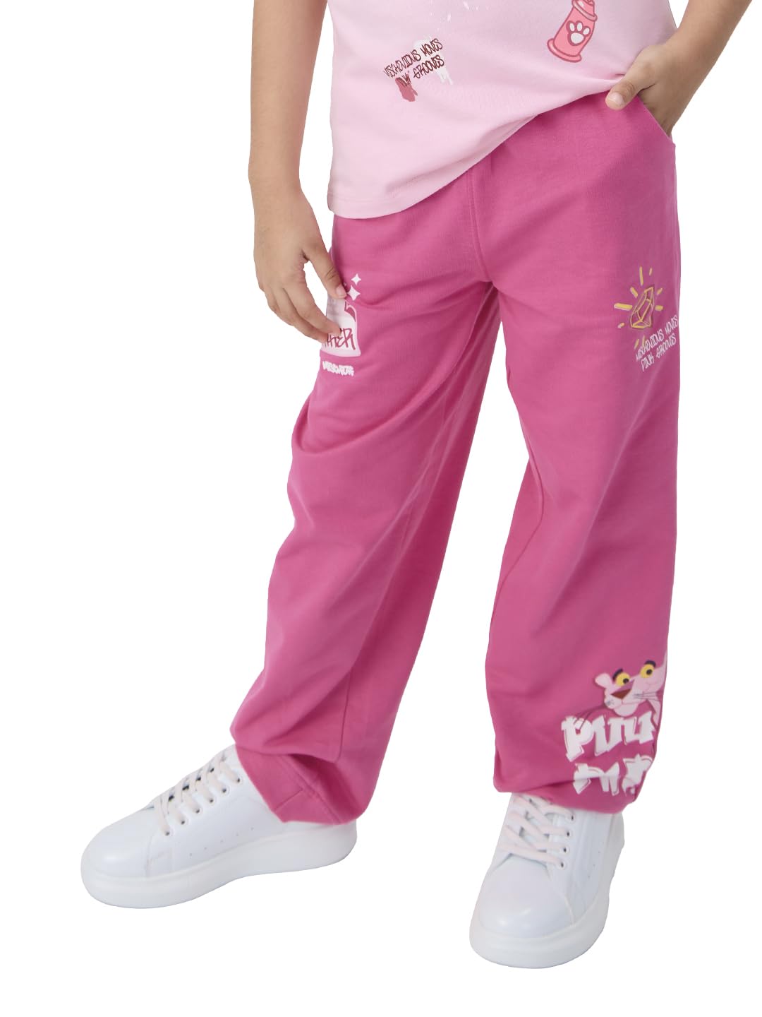 The Souled Store Girls Regular Pants (246771_Pink