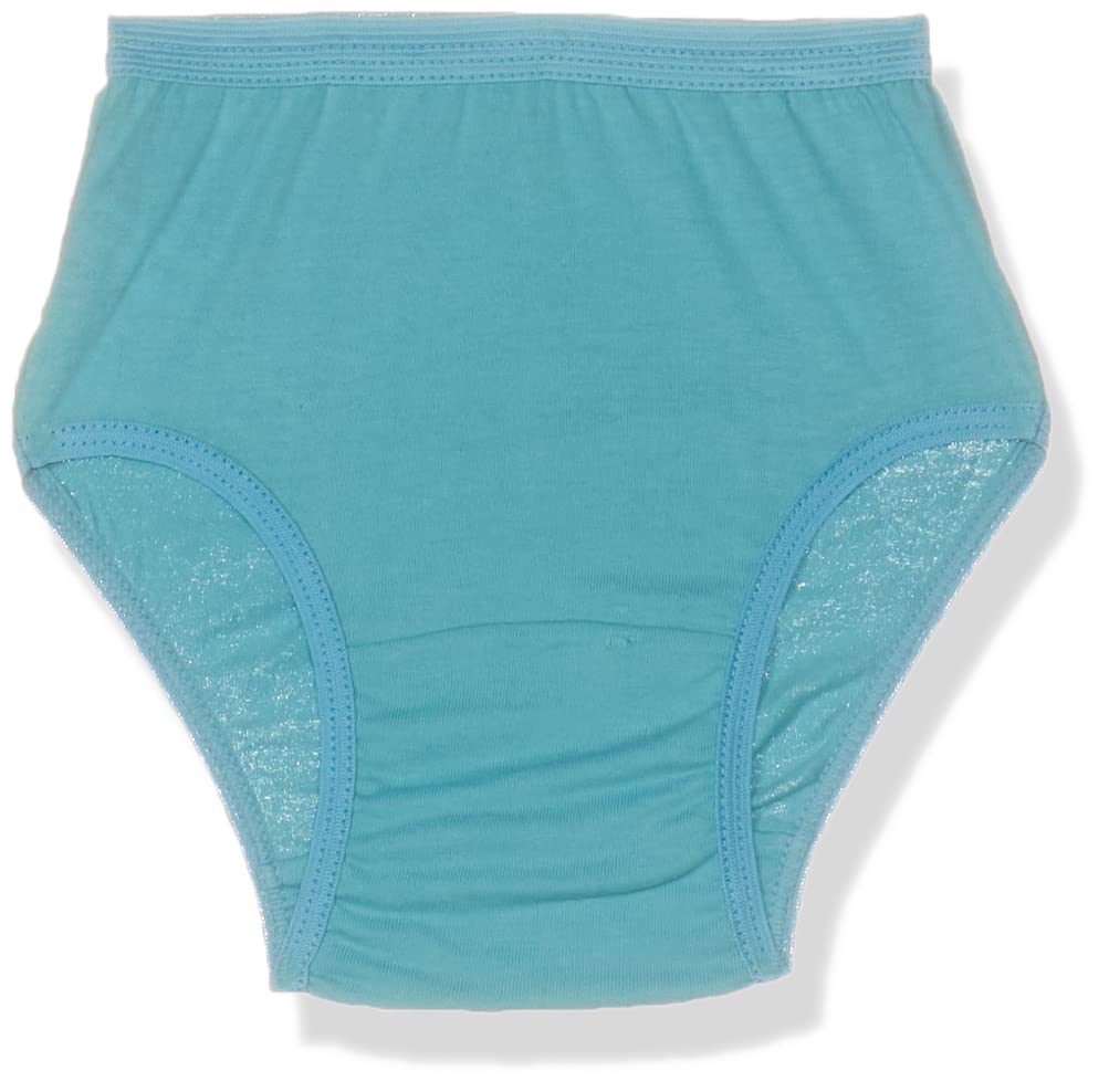 Rupa Jon Plain Panty for Girls, 100% Cotton Fabric, Outer Elastic, Pack of 7 Assorted