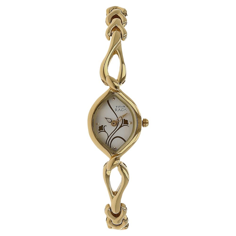 Titan Raga Analog Gold Dial WomenS Watch Nm2455Ym01/Nn2455Ym01