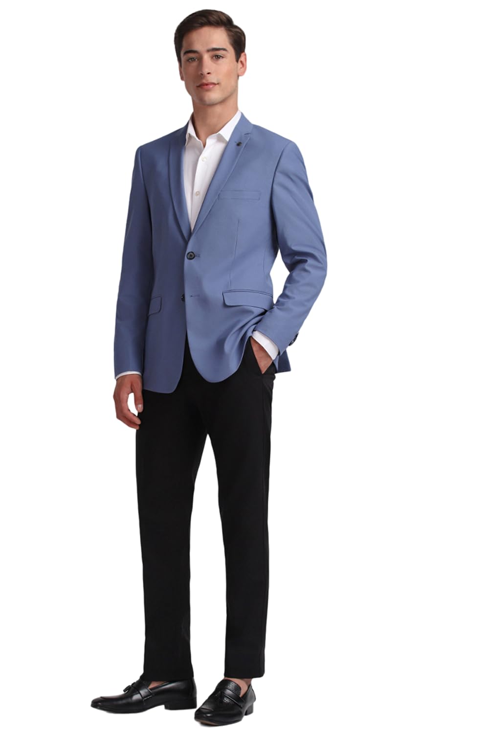 Allen Solly Men Slim Fit Solid Casual Blazer