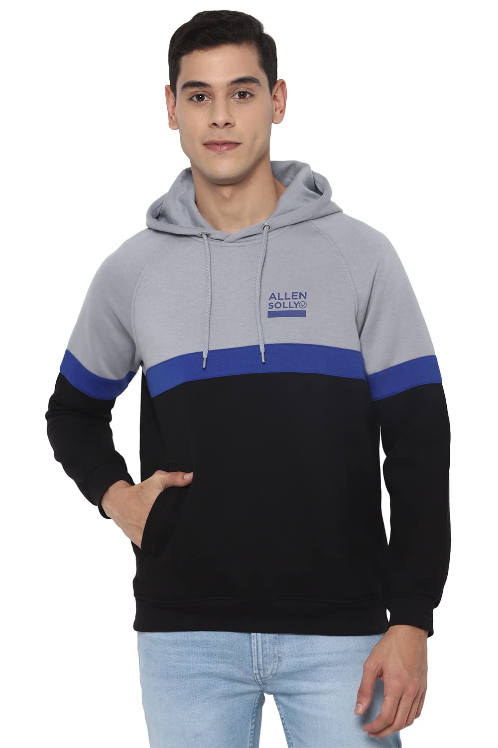 Allen Solly Men Striped Hoodie