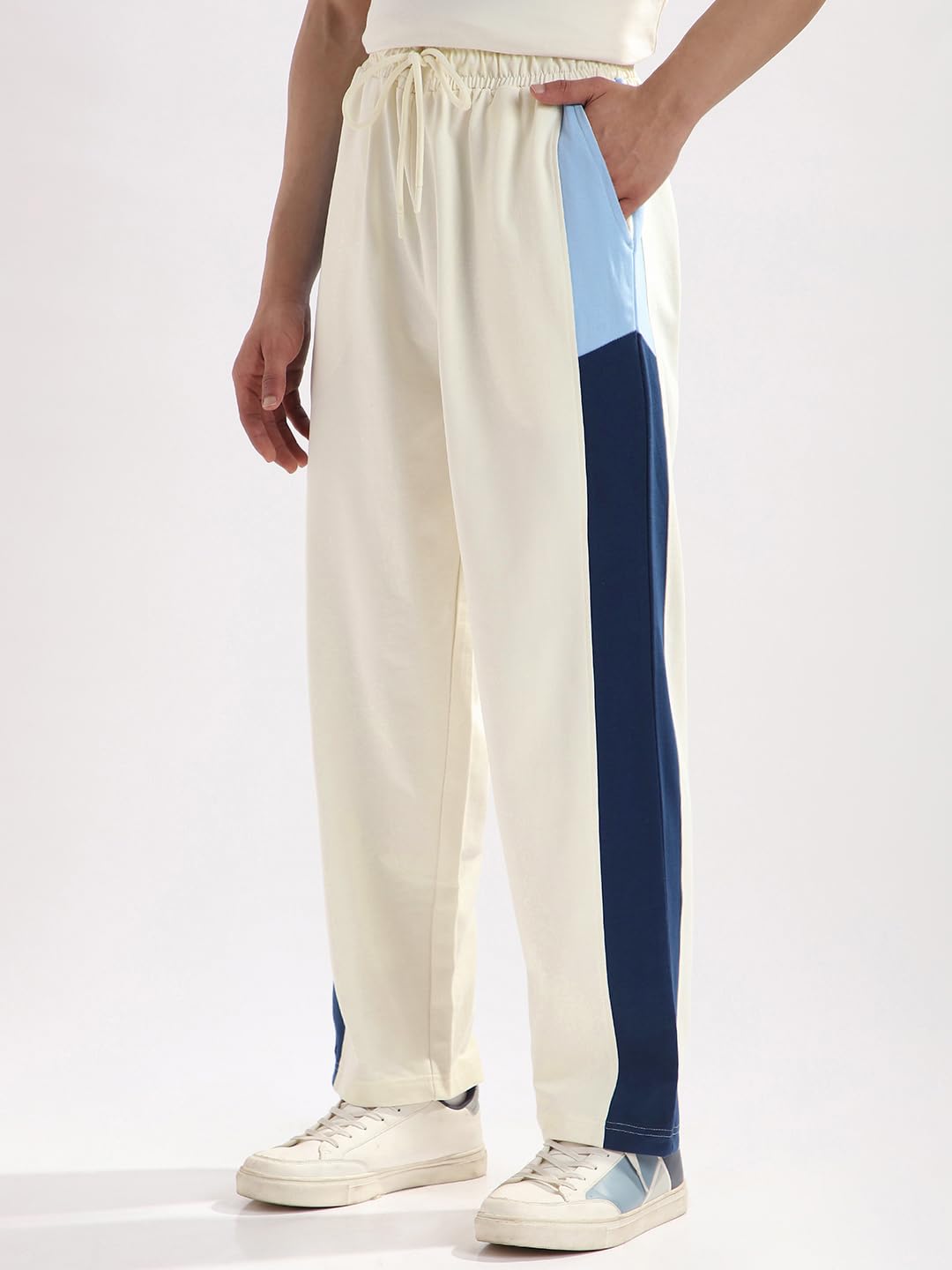 Nobero MenS Straight Sweatpants (1M-Bwjg-R0193_Arctic Wolf