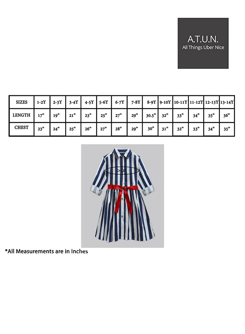 A.T.U.N. Girls Shirt Dress Maroon