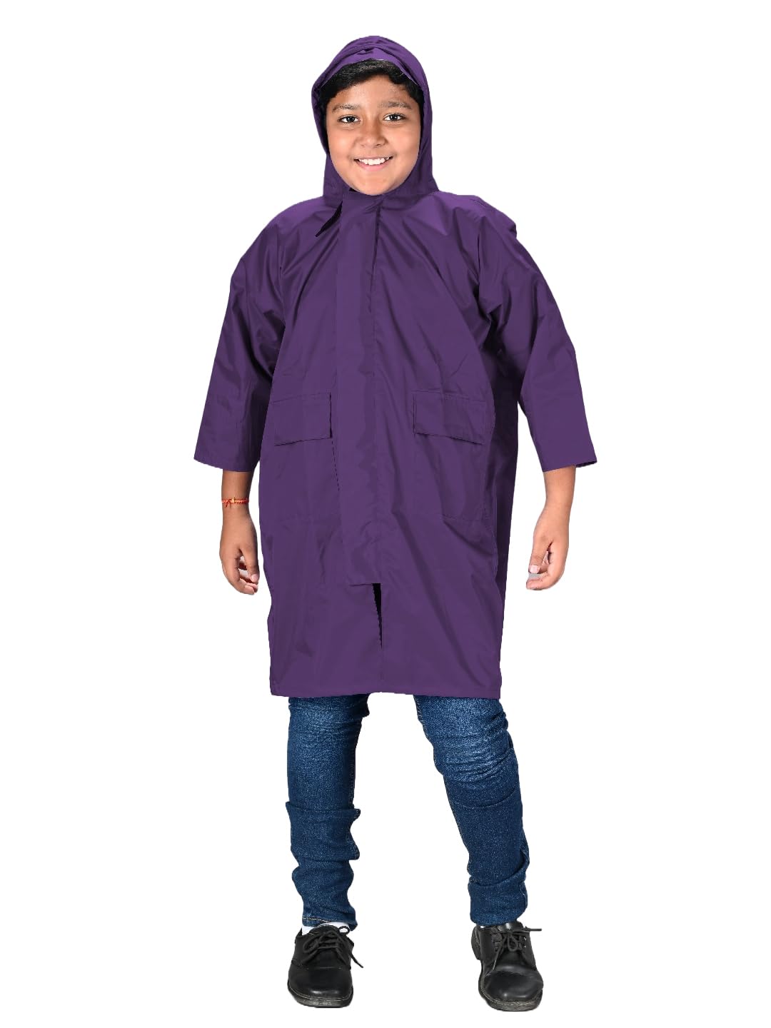 Lux Venus Boys Raincoat With School Bag Cover Purple