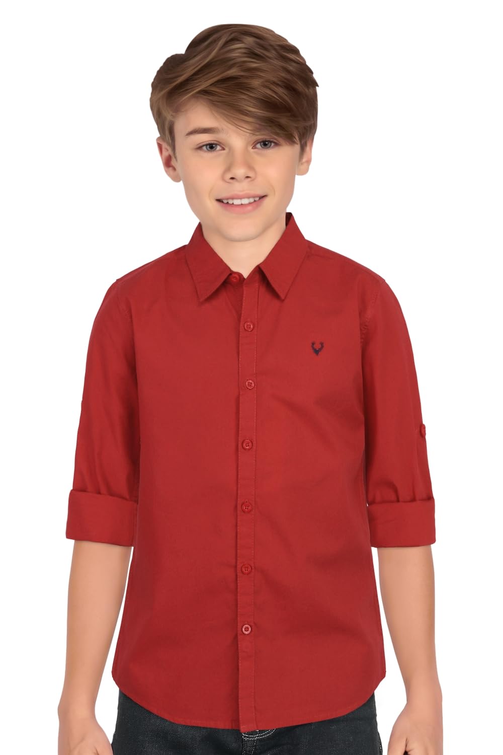 Allen Solly Boys Regular Fit Solid T-Shirt