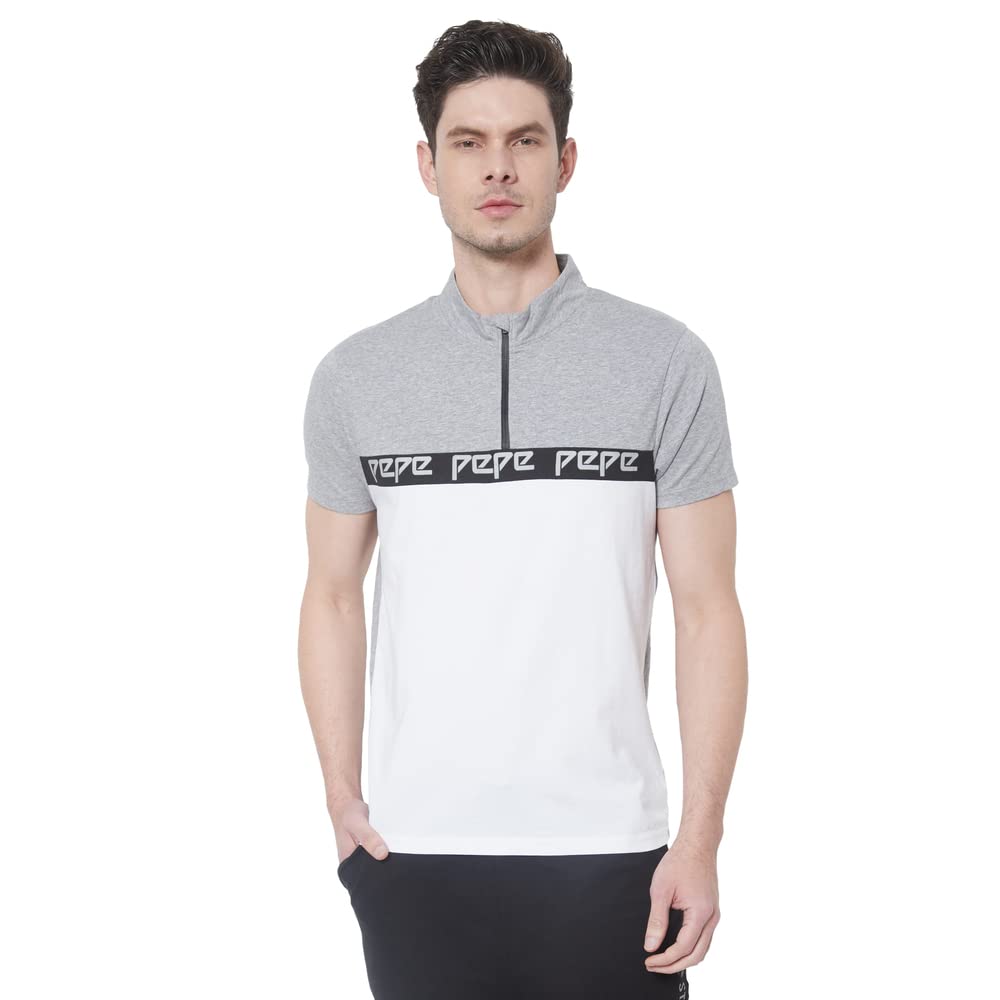 Pepe Jeans MenS Fitted T-Shirt (Pm508855_Grey Melange L)
