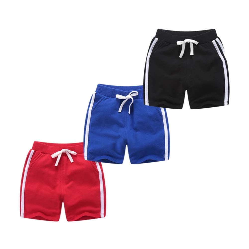 Kyda Kids 100% Cotton Fleece Shorts For Boys And Girls - Regular Fit Winter Trousers For Unisex, Pack Of 3(Eee-Aa-Shorts_C2-Aa-1