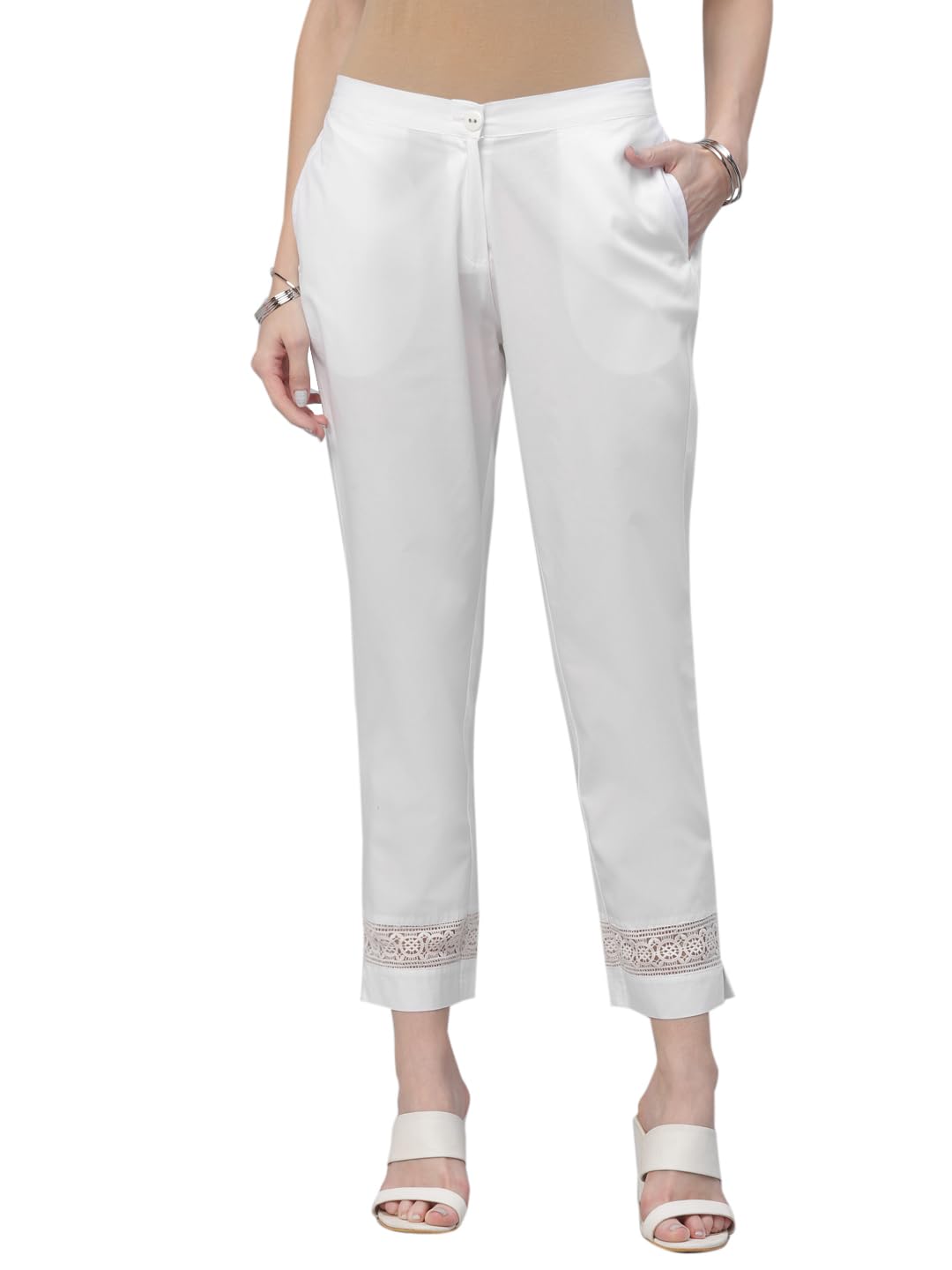 Libas WomenS Regular Casual Pants (Pl804_White