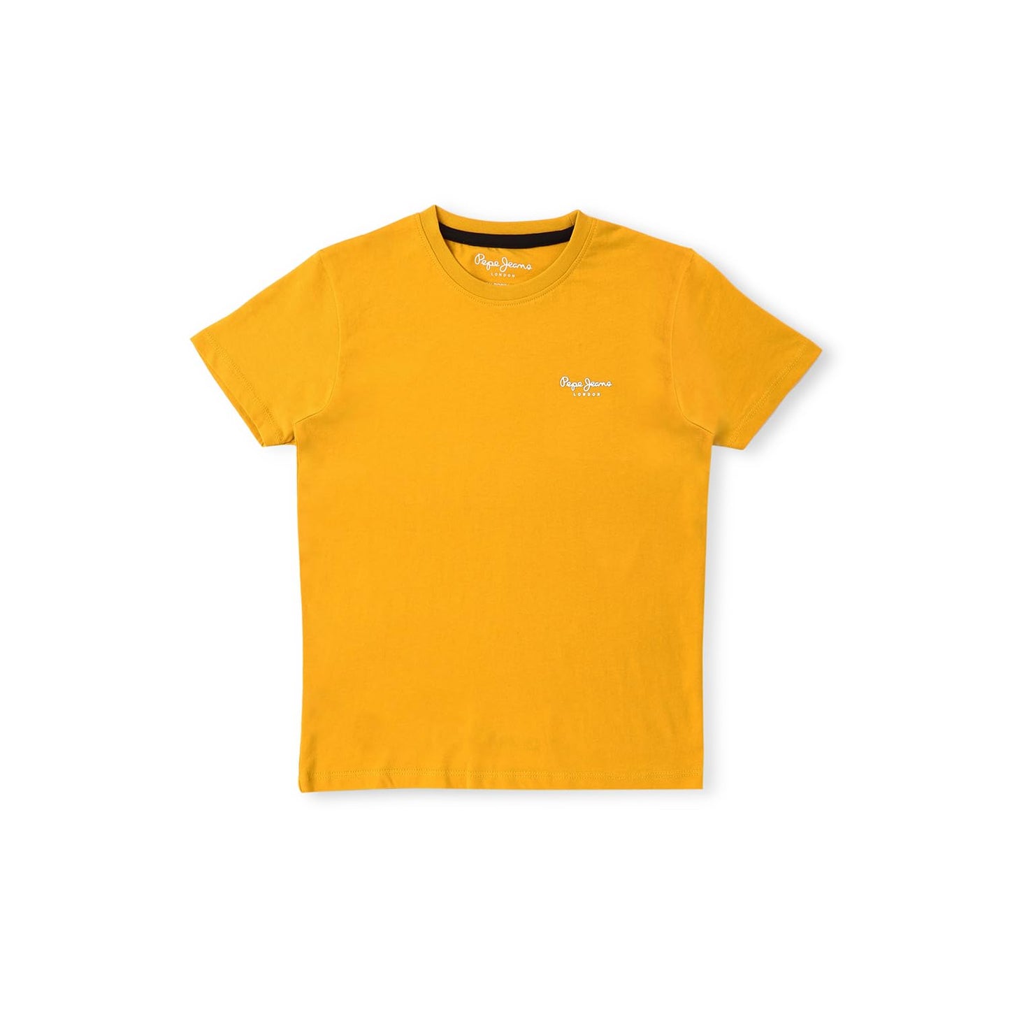 Pepe Jeans BoyS Regular Fit T-Shirt (Pb503799_Golden Ochre Brown Yellow