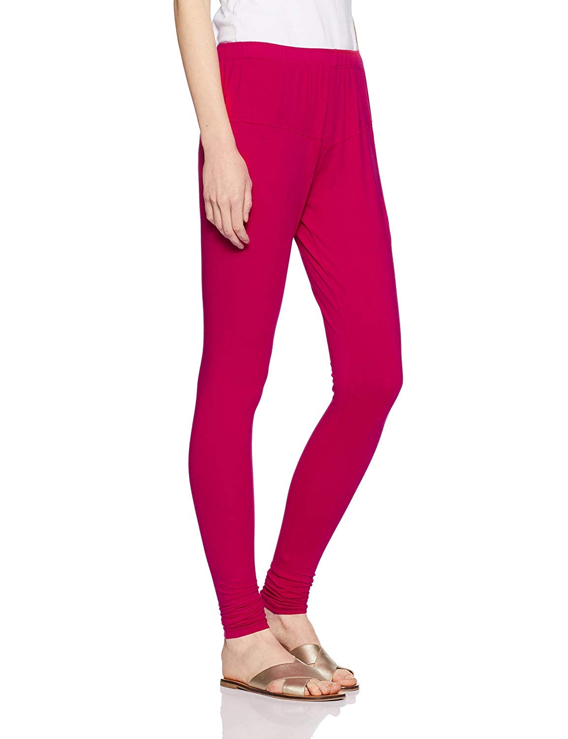 Lux Lyra Women Solid Premium Cotton Churidar Leggings | Mid-Waist | Fashionwear Loose Fit (Large) | Rise Style: Mid Rise