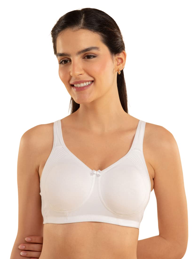NYKD Encircled with Love Everyday Cotton Bra for Women Non Padded, Wirefree, Full Coverage - Side Support Shaper - Bra, NYB169,