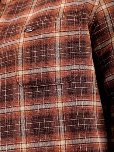 The Indian Garage Co Mens Slim Fit Shirt (1223-SHBCYD-04-01_Brown