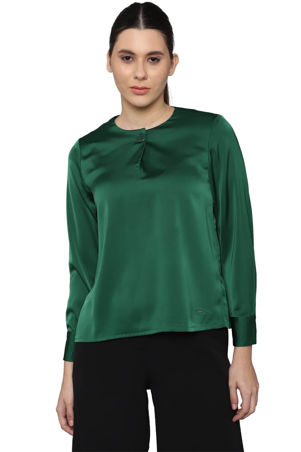 Allen Solly Women Regular Fit Solid Casual Top